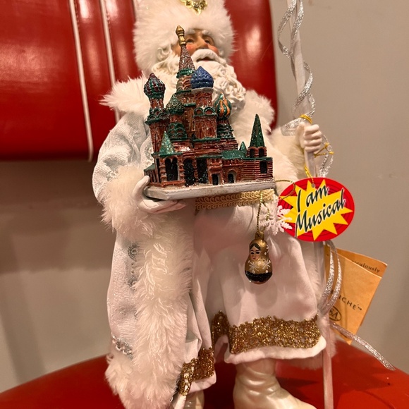 Fabriche collectible musical Santa figurine by Kurt Adler - Picture 4 of 7